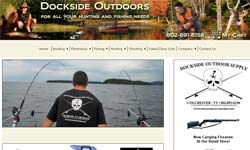 Website design client sample with shopping cart