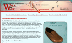 Website design client sample with small flash animation
